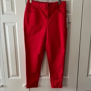 Draper James Red Mid Rise Skinny Pants